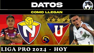 El Nacional vs LDU Quito Datos e Estadísticas  Como Vienen [upl. by Mariette]