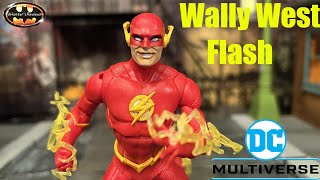 McFarlane DC Multiverse Wally West Flash Gold Label Walmart Action Figure Review amp Comparison [upl. by Raquela]