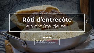 Rôti dentrecôte en croûte de sel  Recette [upl. by Nahtnahoj]