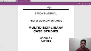 CompanySecretary Professional Multidisciplinary Case Study Module 3 New Syllabus MDCS [upl. by Witcher794]