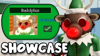 How to get RUDOLPHUS in PIGGY but its 100 PLAYERS Showcase [upl. by Atrebla]