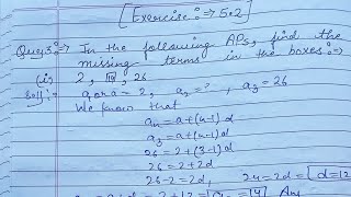 arithmetic progression class 10  exercise 52 question number 3  Ex 52ques3i ii iii iv v [upl. by Eckart]