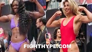 CLARESSA SHIELDS VS MARICELA CORNEJO WEIGHIN amp FINAL FACE OFF [upl. by Dario]