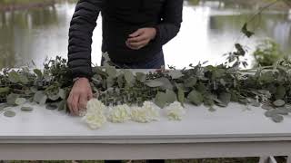 DIY GARLAND TUTORIAL  PURITY COLLECTION  Enjoy Flowers [upl. by Sanford]