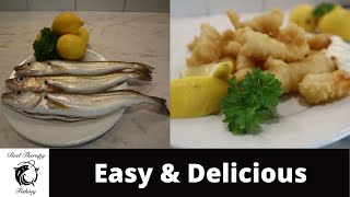 Making Use of Whiting  Easy and Simple Whiting Goujons  Whiting Catch And CookHomemade Fish Dish [upl. by Nnaeirb]