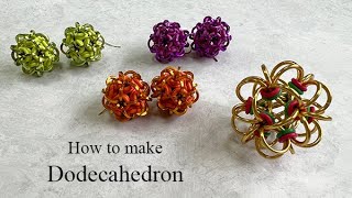 Dodecahedron side by side  Chainmaille tutorial [upl. by Abran]