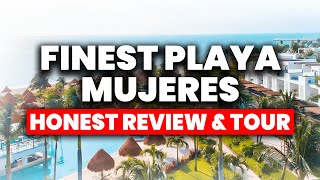 Finest Playa Mujeres Cancun Resort  HONEST Review amp Full Tour [upl. by Bj618]