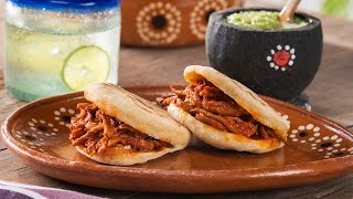 Gordita de carne deshebrada  kiwilimón recetas [upl. by Opiuuk]