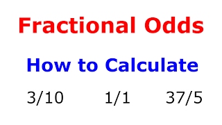 Fractional Odds explained and How to Calculate Fractional Odds in Sports Betting Tips [upl. by Alyt]