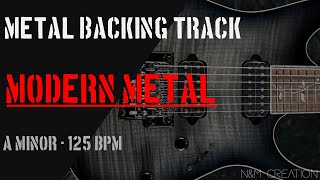 Modern Metal Backing Track in Am  BT299 [upl. by Grunenwald]