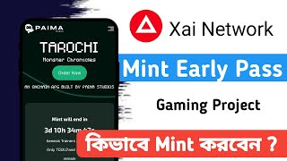 Tarochi Game NFT Mint  Tarochi is the first game deployed on XAI Network  Mahmudul Official [upl. by Anirdnaxela]