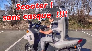 Scooter sans casque  et légalement  Bmw C1 [upl. by Torp]