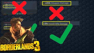 ONE SIMPLE TRICK TO GET MAX DAMAGE OUT OF ZANE 25 WEAPON DAMAGE IS NOT GOOD BORDERLANDS 3 [upl. by Eetsim]