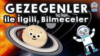 GEZEGENLERLE İLGİLİ BİLMECELER  Güneş Sistemi gezegenleri ile ilgili bilmeceler [upl. by Jannery]