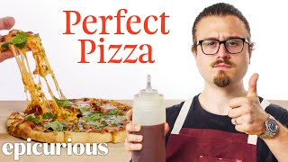 How Joshua Weissman Makes His Perfect Pizza Every Choice Every Step  Epicurious [upl. by Ycat]