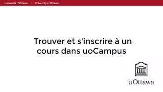 Rechercher un cours et s’y inscrire [upl. by Aurelia]