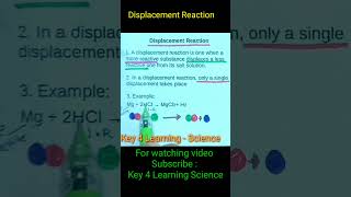 Class 10 Ch 1 Displacement Reaction Double displacement reaction  Types of reaction [upl. by Hairaza]