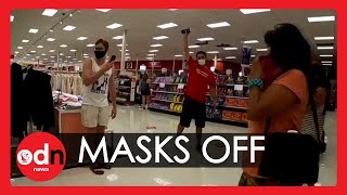 AntiMask Protesters Invade Florida Store Shouting ‘Take It Off’ [upl. by Svetlana]