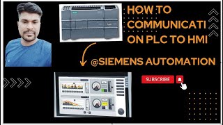 Siemens PLC TO HMI Programming Tutorial  S71200 PLC To HMI TP900 [upl. by Nylorahs]