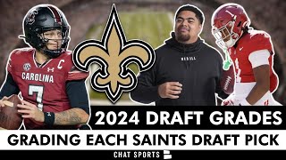 Saints Draft Grades All 7 Rounds From 2024 NFL Draft Ft KoolAid McKinstry amp Spencer Rattler [upl. by Htehpaj]