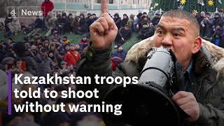 Kazakhstan protests President tells troops to shoot to kill ‘without warning’ [upl. by Laehcym]