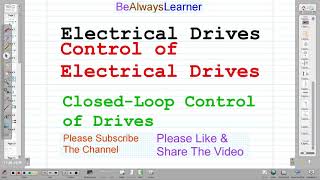 20ClosedLoop Speed Control of Multimotor Drivers ClosedLoop Control of DrivesElectrical Drives [upl. by Nylrehc]