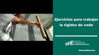 Ejercicios para trabajar la rigidez de codo [upl. by Wilbur852]