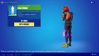 CURDLE SCREAM LEADER in Fortnite ITEMSHOP preview with PageTurner Emote [upl. by Myke240]