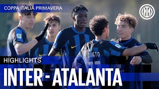 ON TO THE QUARTERFINALS ✈️  INTER 31 ATALANTA  U19 HIGHLIGHTS  PRIMAVERA TIMCUP 2324 ⚽⚫🔵 [upl. by Grindle]