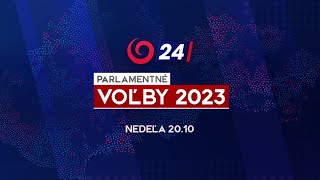 Parlamentné voľby 2023 1092023 o 2010 na JOJ 24 [upl. by Doownyl]