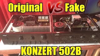 KONZERT 502B  Original Vs FakeGeneric Side by Side Comparison  Integrated Amplifiers [upl. by Notsuh]