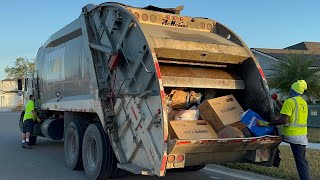 Massive Garbage Truck Compilation Roaring Old WM Rear Loaders in Clay County [upl. by Idac]