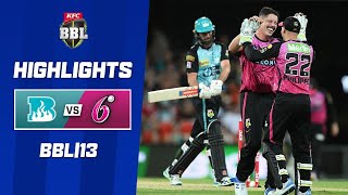 Brisbane Heat v Sydney Sixers  BBL13 [upl. by Raye]