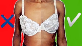 How to Make a Lace Bra Cup Smaller F cup to D cup EP 7 Old Bra New Tricks series [upl. by Nakah605]