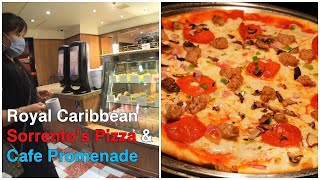 Royal Caribbean Food from Sorrentos Pizza amp Café Promenade Odyssey of the Seas [upl. by Teraj]