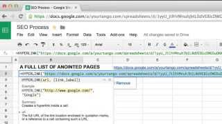 How to Create Hyperlinks in Google Sheets Using the HYPERLINK Function [upl. by Idisahc166]