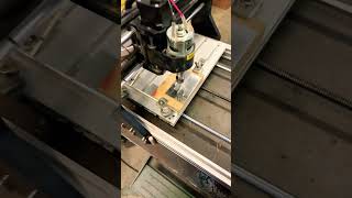 Wood cnc router Vevor 3018 pro on aluminum cncrouterwoodworking [upl. by Arlie]