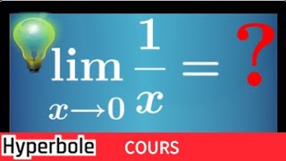 comprendre les limites des fonctions usuelles x et 1x graphiquement  important et facile [upl. by Cowles]