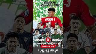 ROUNDE3 Qualification world cup 2026 BAHRAIN vs INDONESIA [upl. by Odeen]