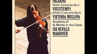 Viktoria Mullova  Paganini 1  Vieuxtemps 5 [upl. by Flavia]