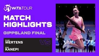 K Kanepi vs E Mertens  2020 Gippsland Trophy Final  WTA Match Highlights [upl. by Nawoj]