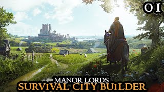 MANOR LORDS  The PERFECT Start  BEAUTIFUL Survival City Builder Walkthrough Part 01 [upl. by Bjork]