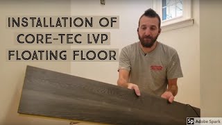 Installation of CoreTec LVP Floating Floor in a Bathroom [upl. by Meris]