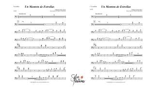 UN MONTON DE ESTRELLAS GILBERTO SANTA ROSA Sheet Music for Orchestra SALSA PARTITURAS [upl. by Franchot]