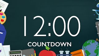 12 Minute Back to School Timer with Music and Alarm 🎵⏰ [upl. by Hamid]