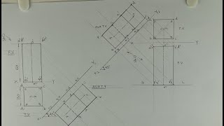 Auxiliary view 2  Auxiliary  Engineering drawing  Technical drawing [upl. by Eilraep]