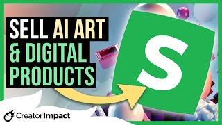 How to SELL AI ART Or Any Digital Product Easily on Sellfy [upl. by Nerra]