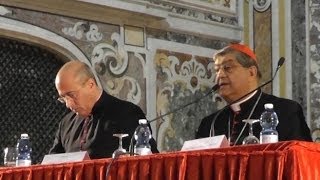 Napoli  Sepe inaugura anno giudiziario del Tribunale Ecclesiastico 1 260214 [upl. by Illona834]