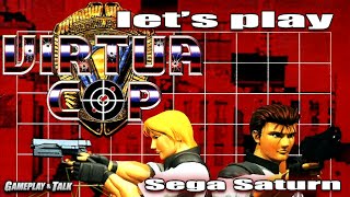 Virtua Cop Full Playthrough Sega Saturn  Lets Play 137  Light Gun Goodness [upl. by Miculek635]