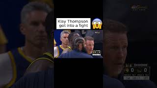 Klay Thompsons jersey got ripped nba shorts nbahighlights nbahighlightstoday sports viral [upl. by Anwahsad807]